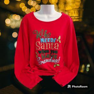 Pre-Loved Who Needs Santa Shirt Size 2X